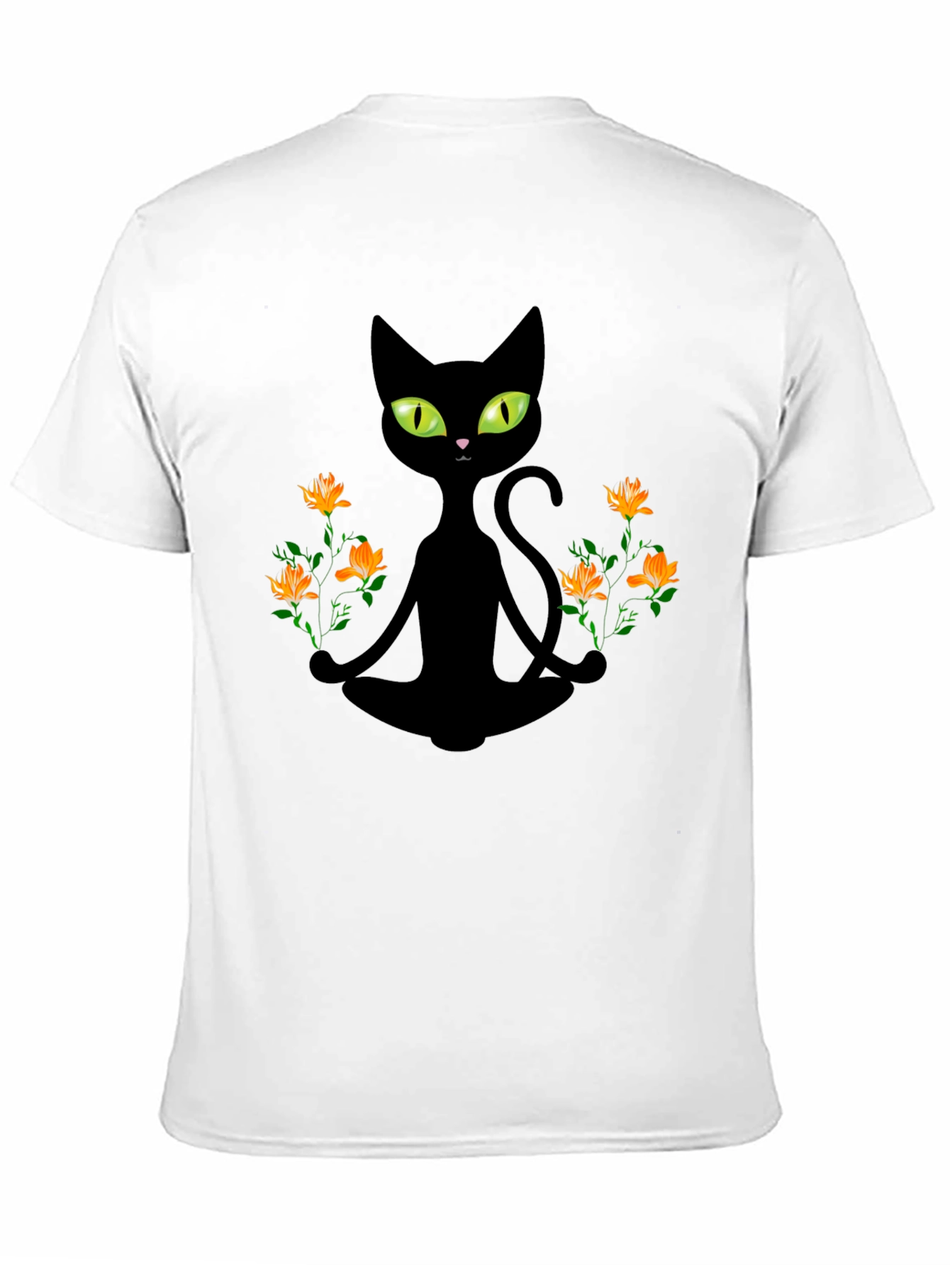 Meditating Cat Graphic Tee