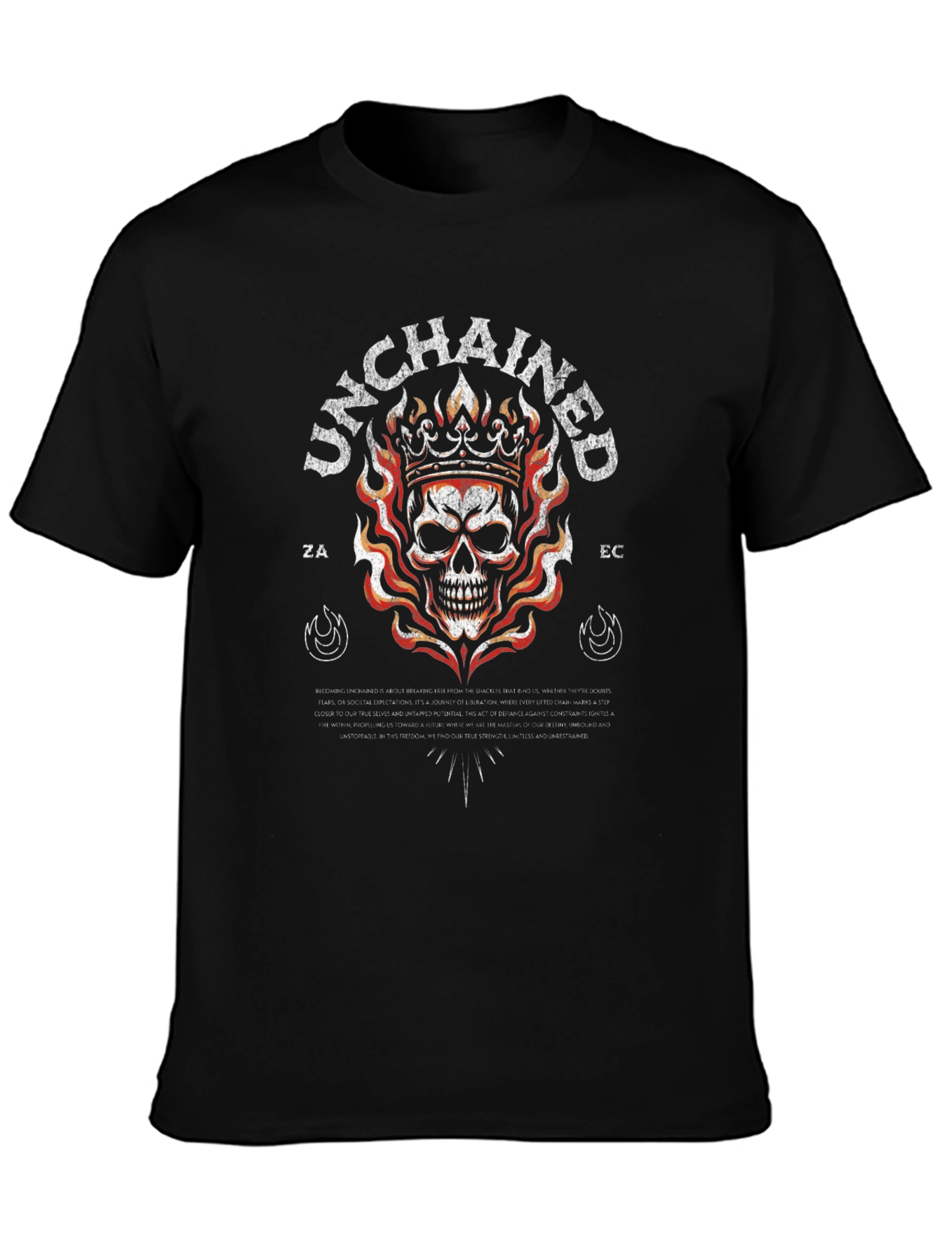 Unchained Skull Crown Graphic Tee