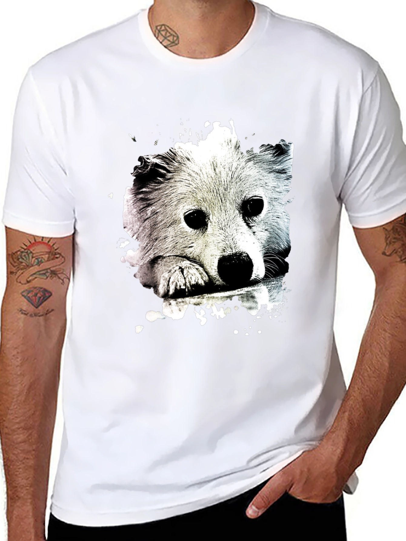 Cute Dog Graphic T-Shirt - Trendy Casual Wear