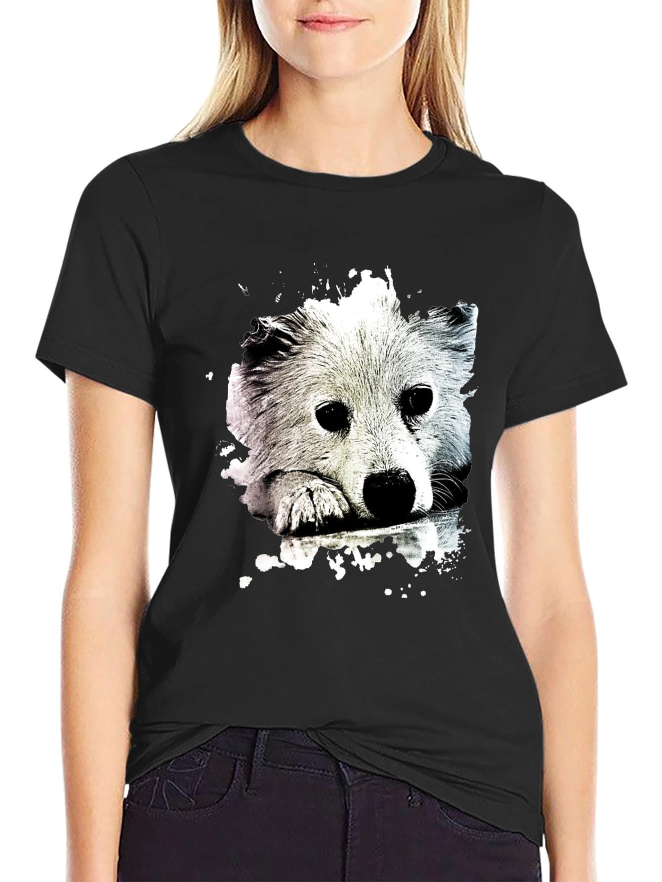 Cute Dog Graphic T-Shirt - Trendy Casual Wear