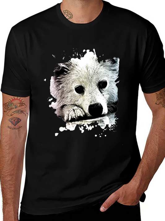 Cute Dog Graphic T-Shirt - Trendy Casual Wear