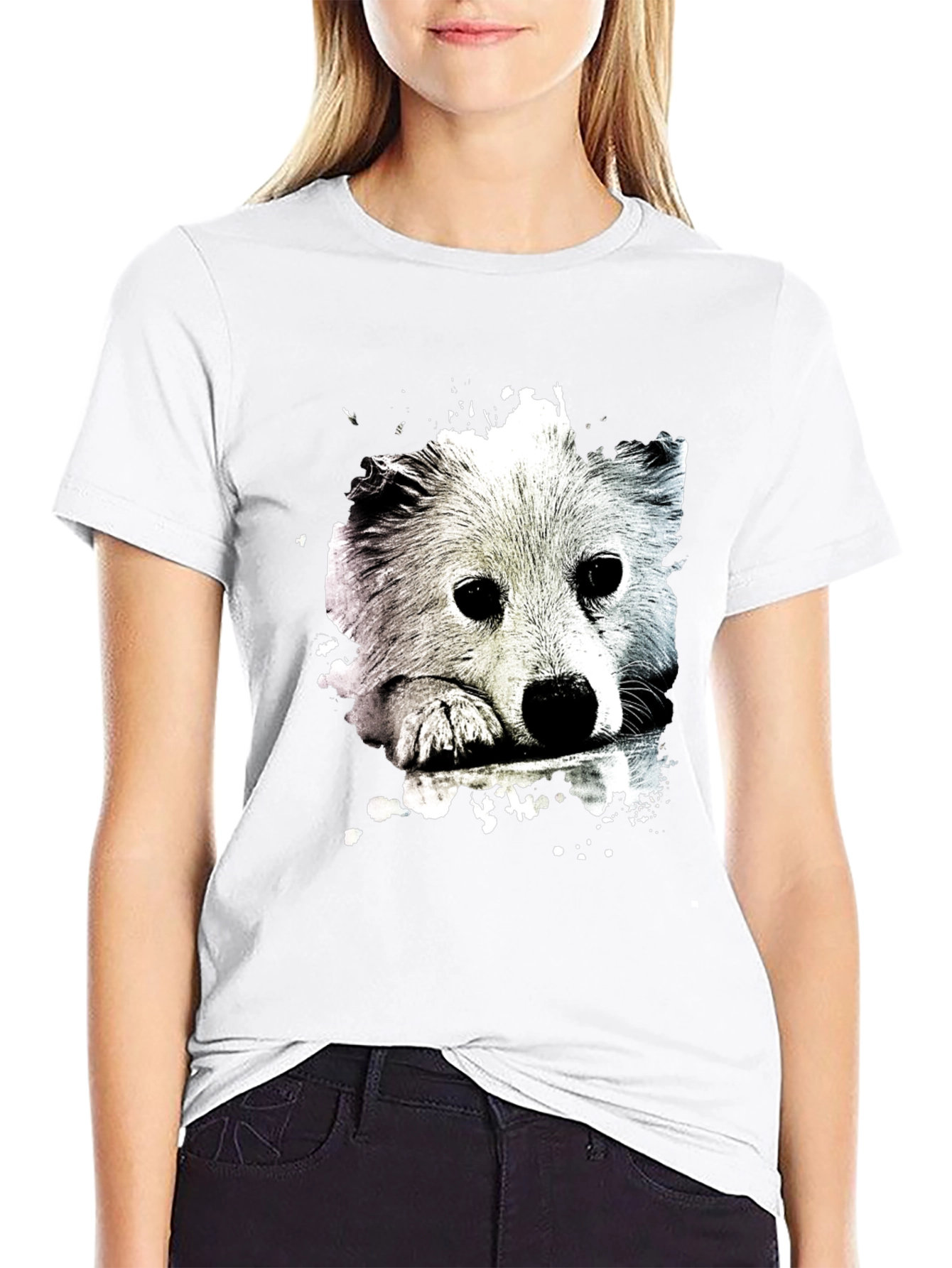 Cute Dog Graphic T-Shirt - Trendy Casual Wear