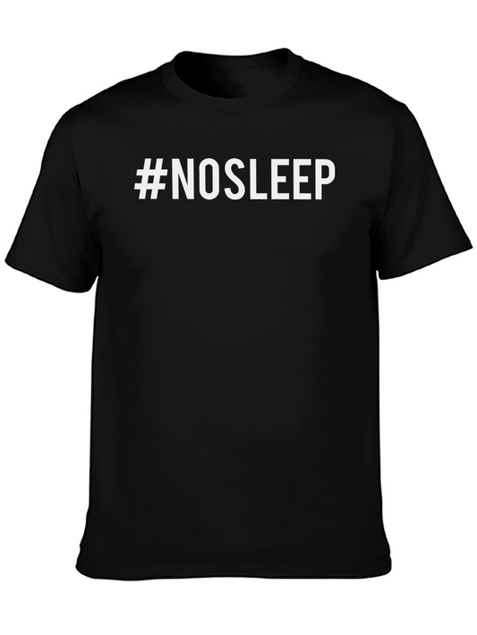 #NOSLEEP Black Graphic Tee - Trendy & Comfortable