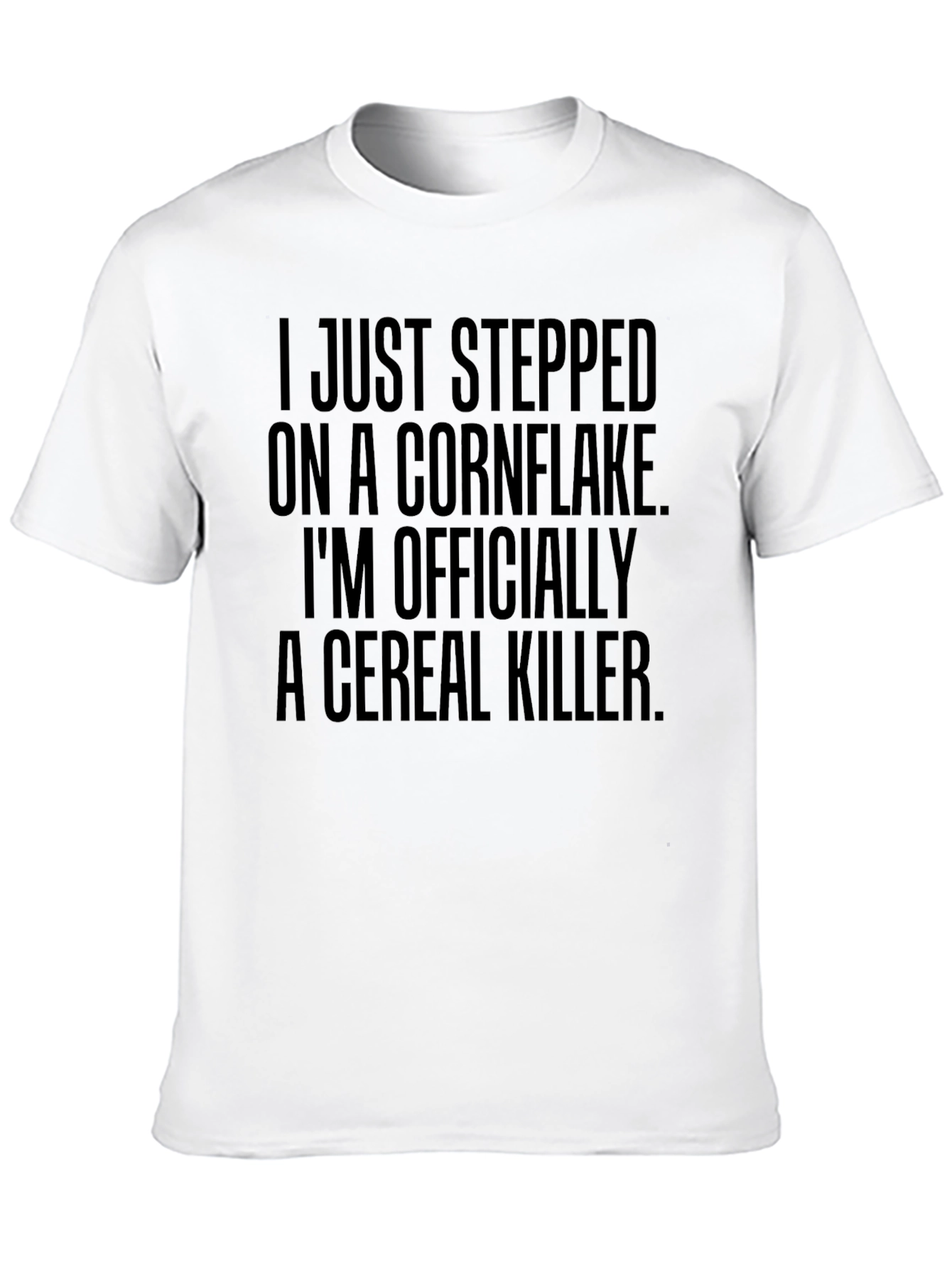 Cereal Killer Graphic T-Shirt Funny Humor Tee