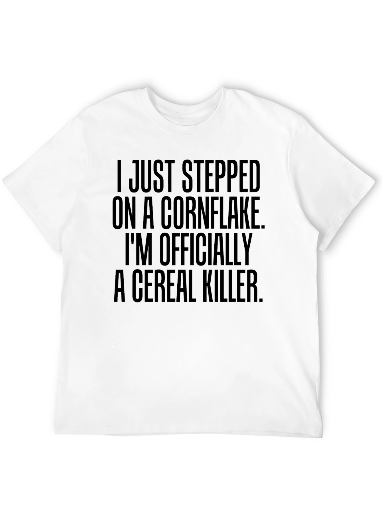 Cereal Killer Graphic T-Shirt Funny Humor Tee