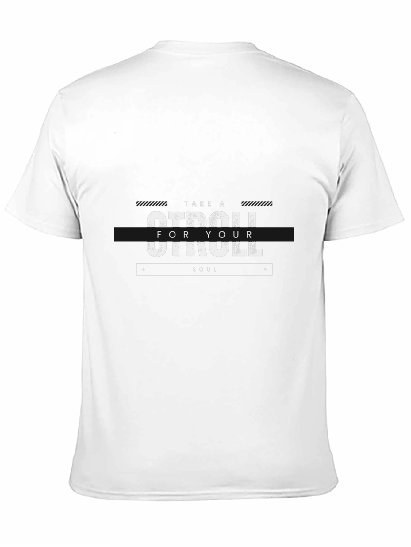 Stroll for Your Soul Graphic T-Shirt - Black