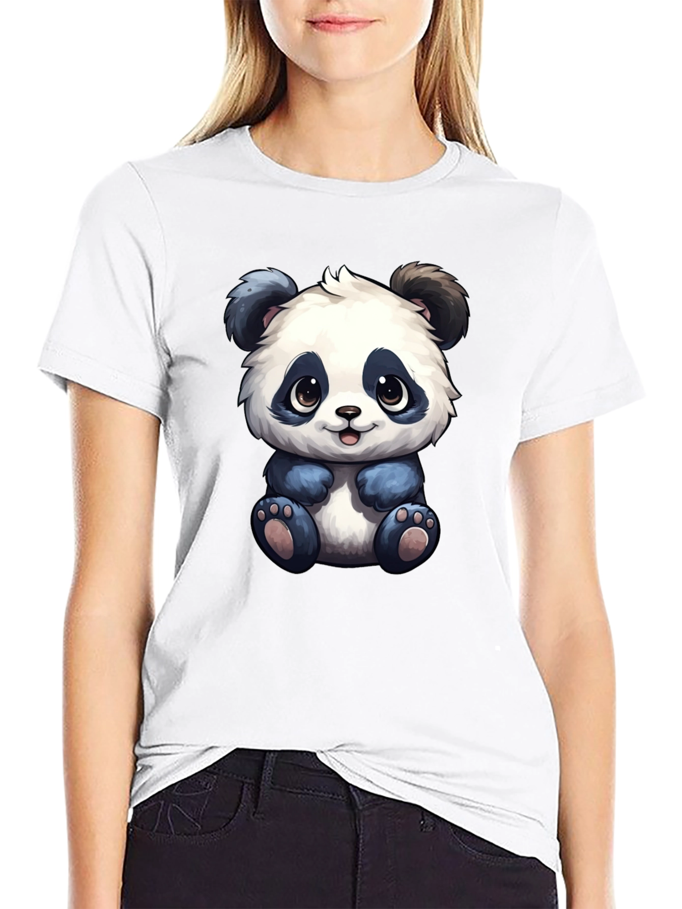 Cute Panda Bear Graphic T-Shirt