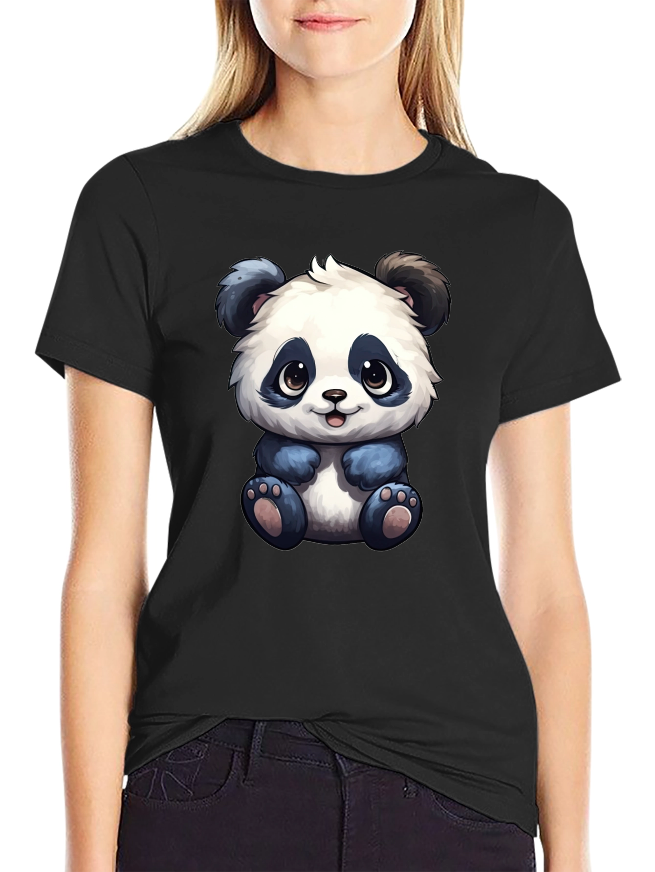 Cute Panda Bear Graphic T-Shirt