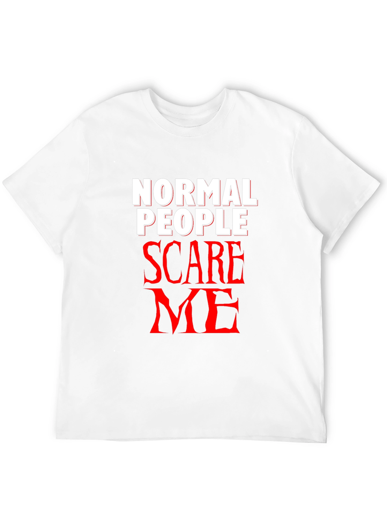 Normal People Scare Me Black T-Shirt