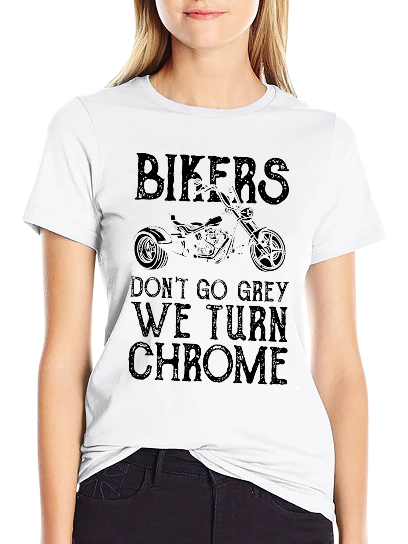 Bikers We Turn Chrome Graphic T-Shirt