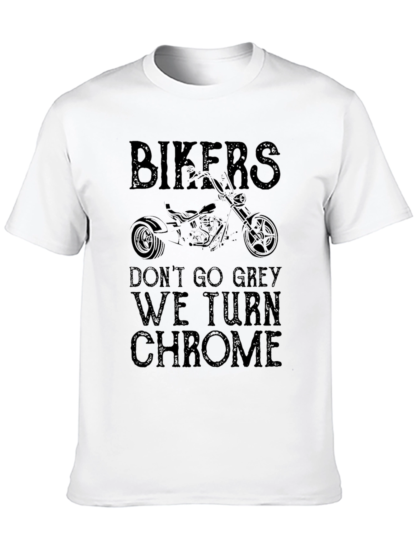 Bikers We Turn Chrome Graphic T-Shirt
