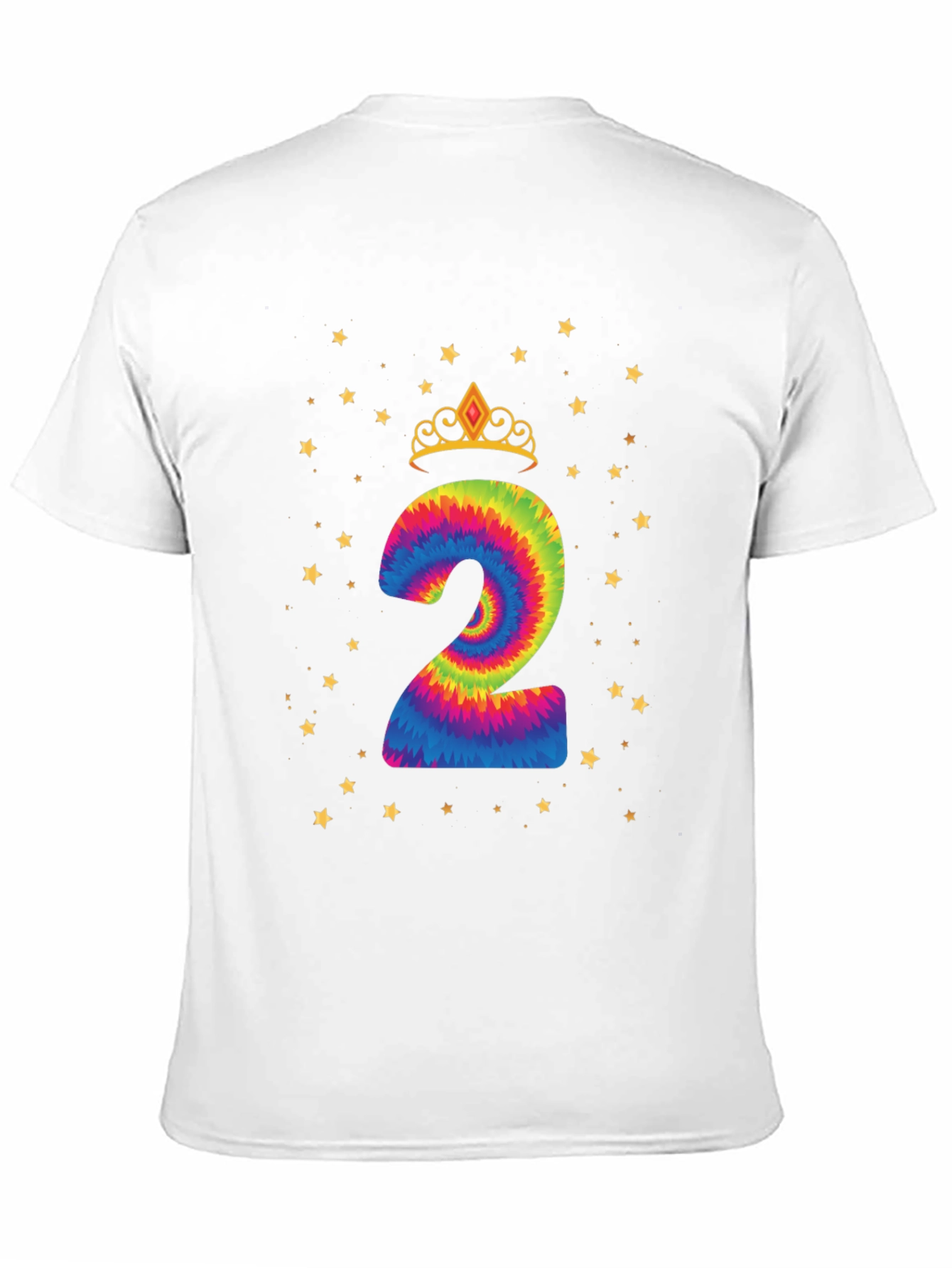 Tie-Dye Birthday Number Two T-Shirt