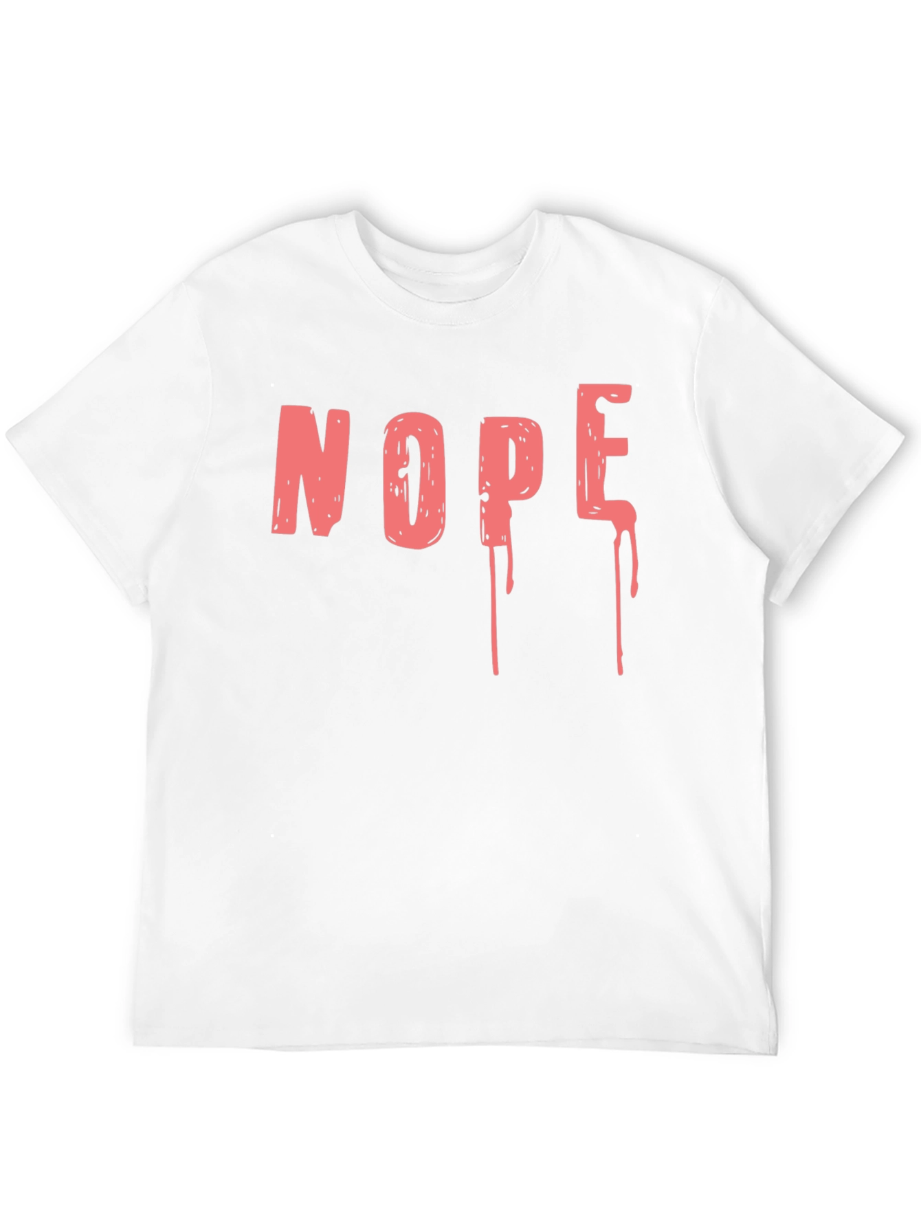 Nope Graphic Tee - Casual Black T-Shirt