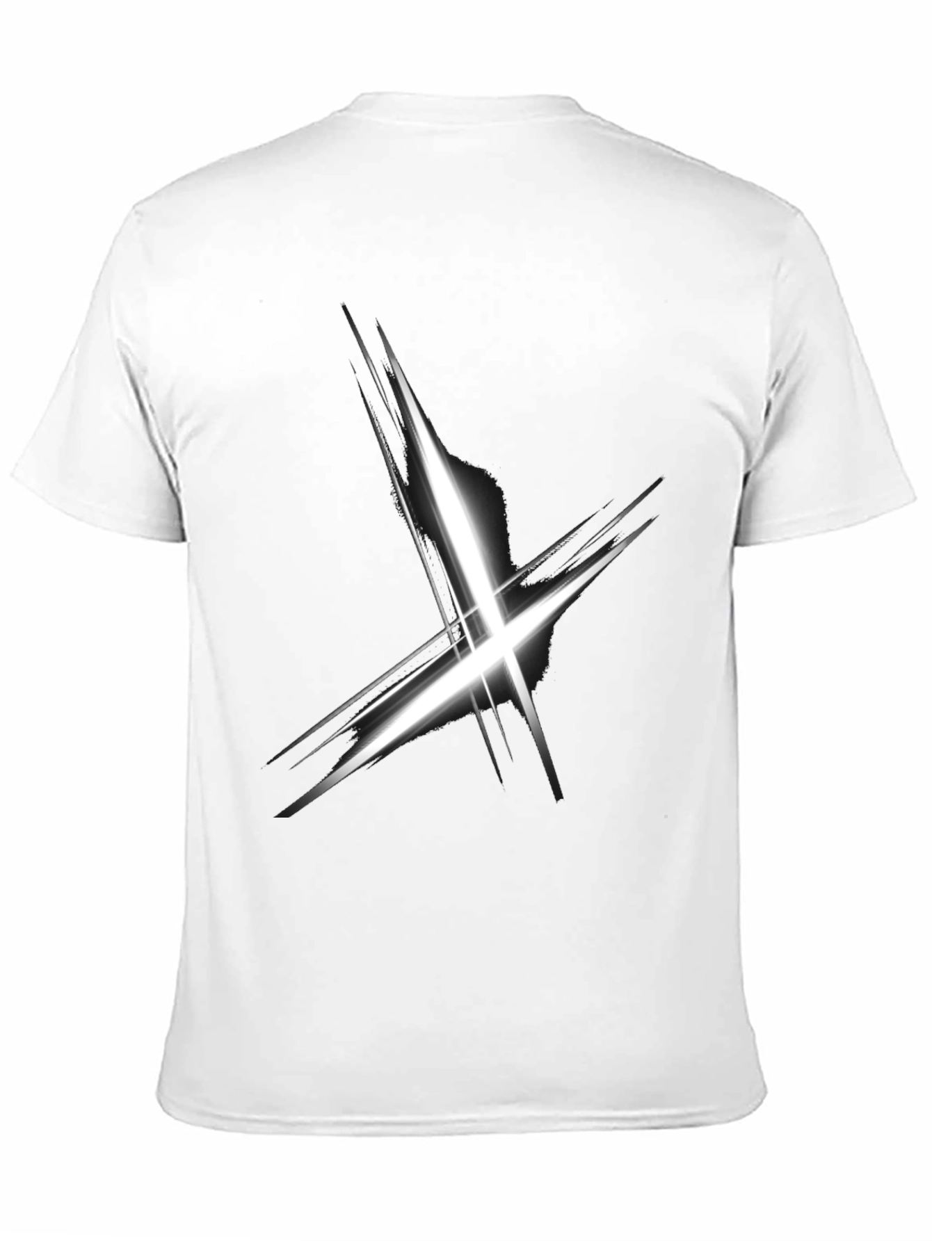 Abstract X Graphic Black T-Shirt