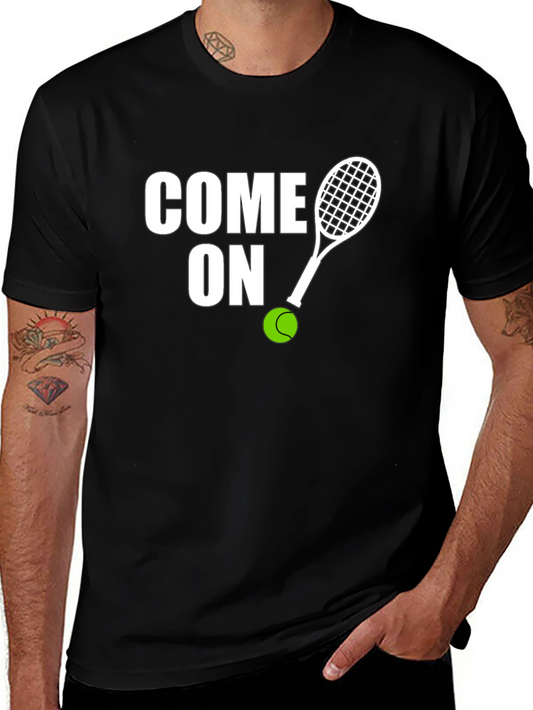 Come On Tennis Graphic Tee - Sporty Unisex T-Shirt