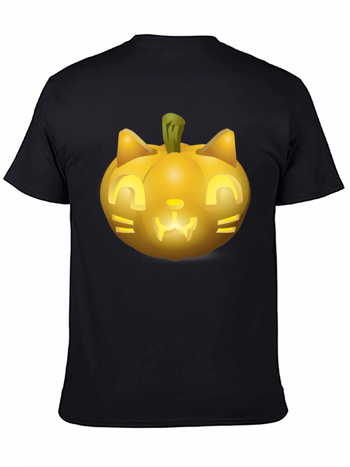 Halloween Cat Pumpkin T-Shirt - Spooky Season Tee