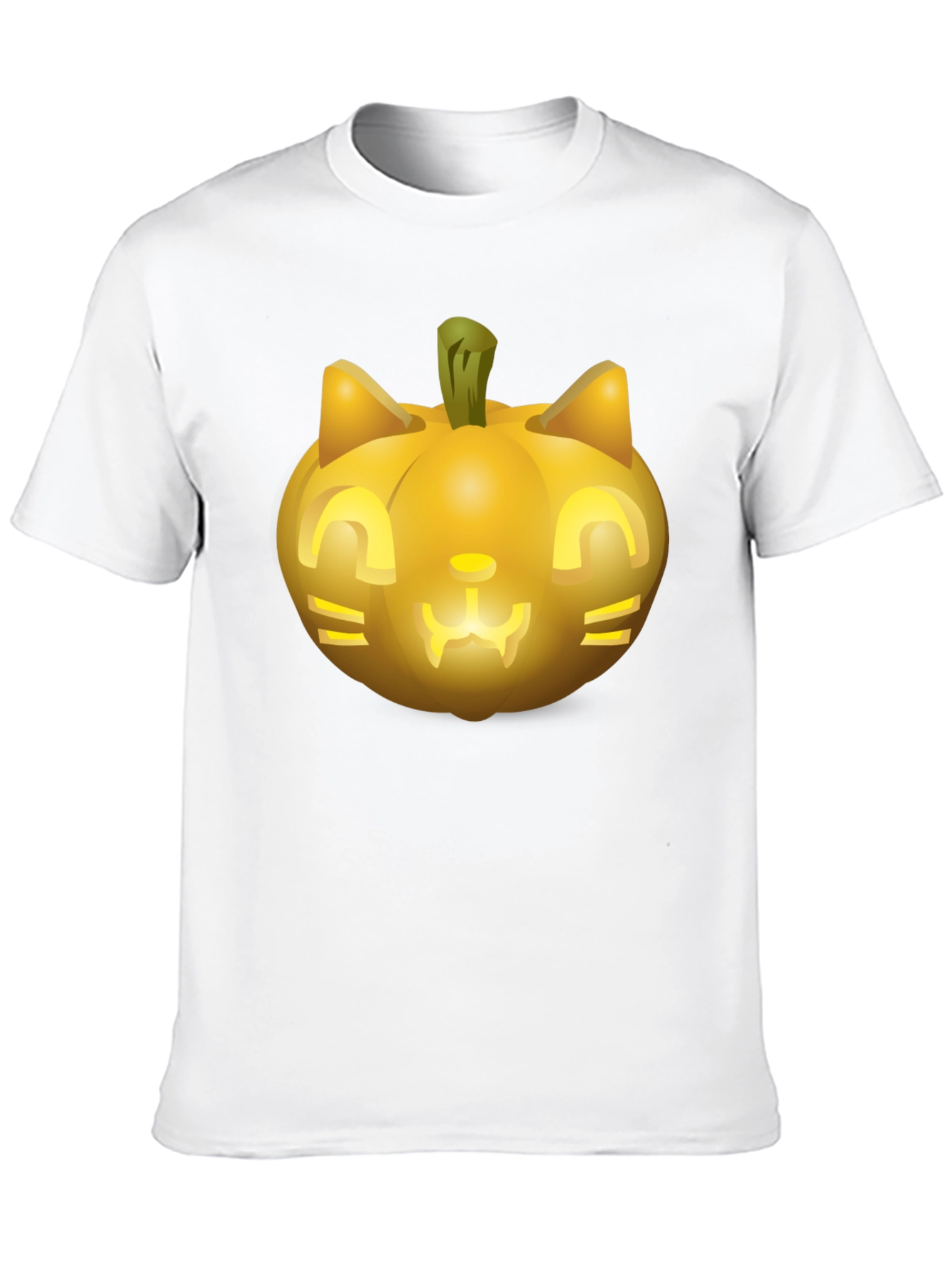 Halloween Cat Pumpkin T-Shirt - Spooky Season Tee