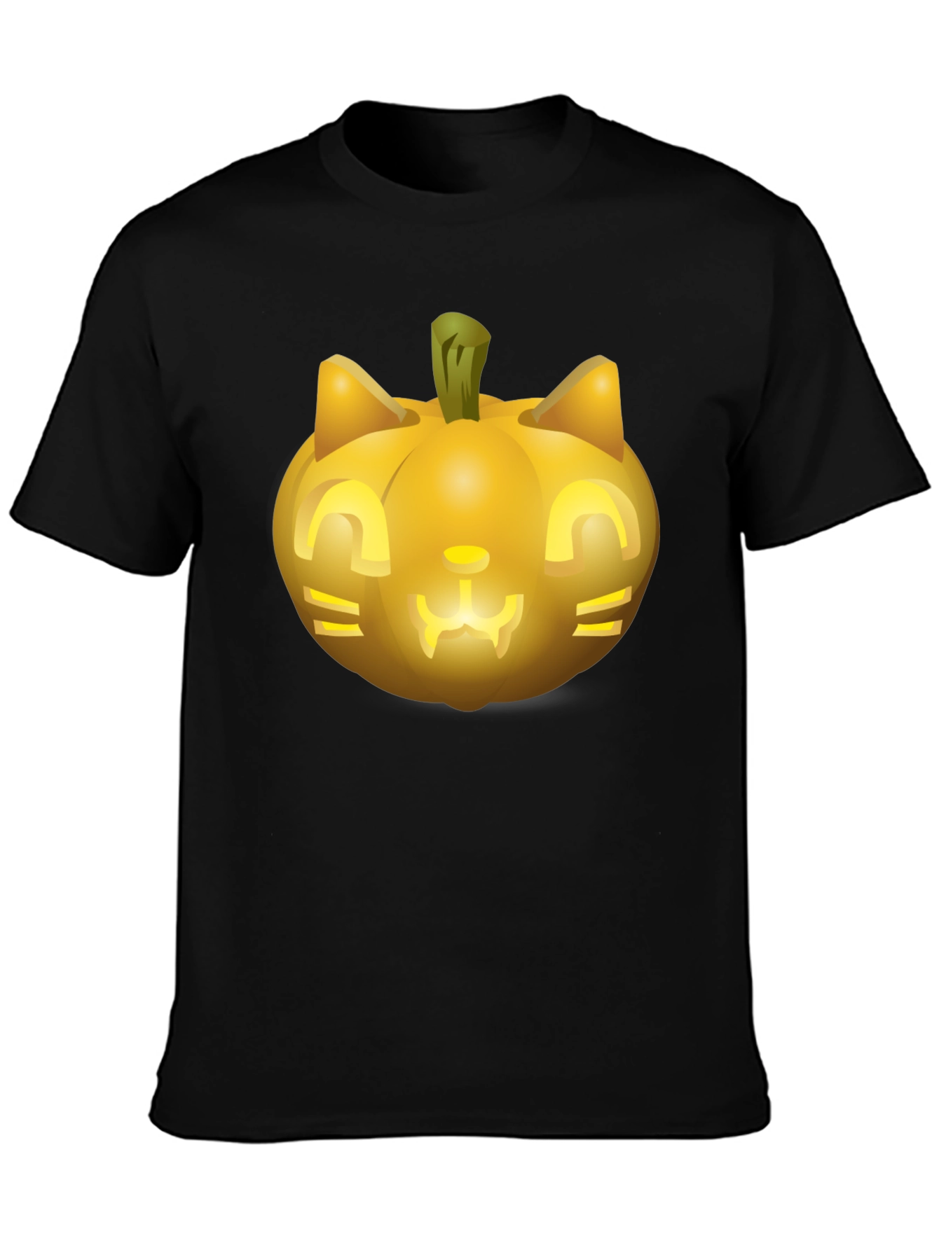 Halloween Cat Pumpkin T-Shirt - Spooky Season Tee