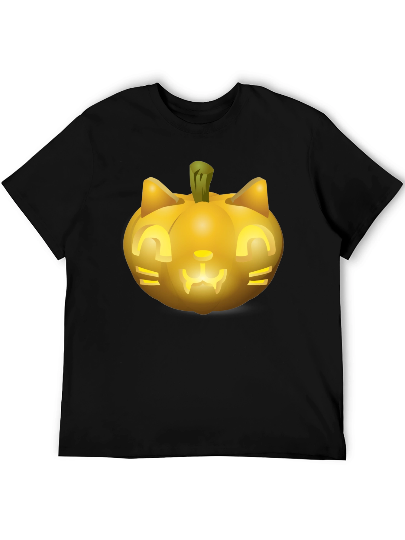 Halloween Cat Pumpkin T-Shirt - Spooky Season Tee