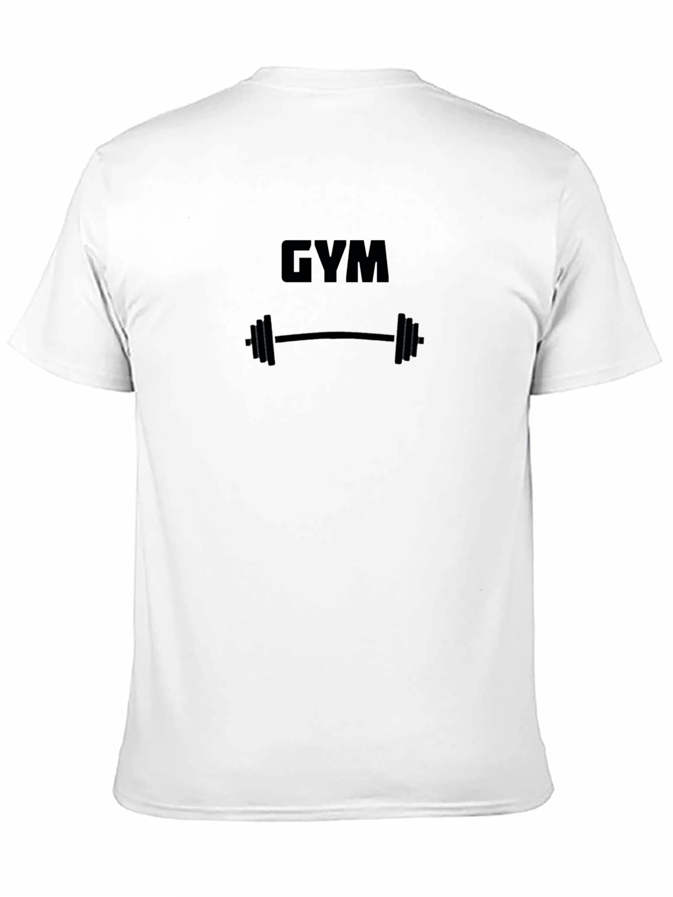 Mens Black Gym T-Shirt - Weightlifting Design