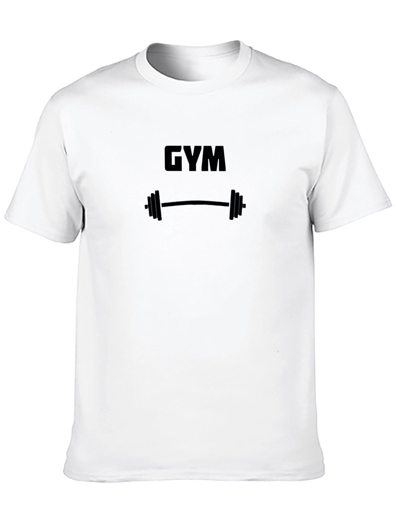 Mens Black Gym T-Shirt - Weightlifting Design