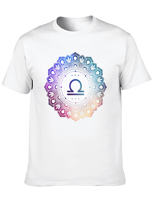 Libra Zodiac Mandala Graphic Tee