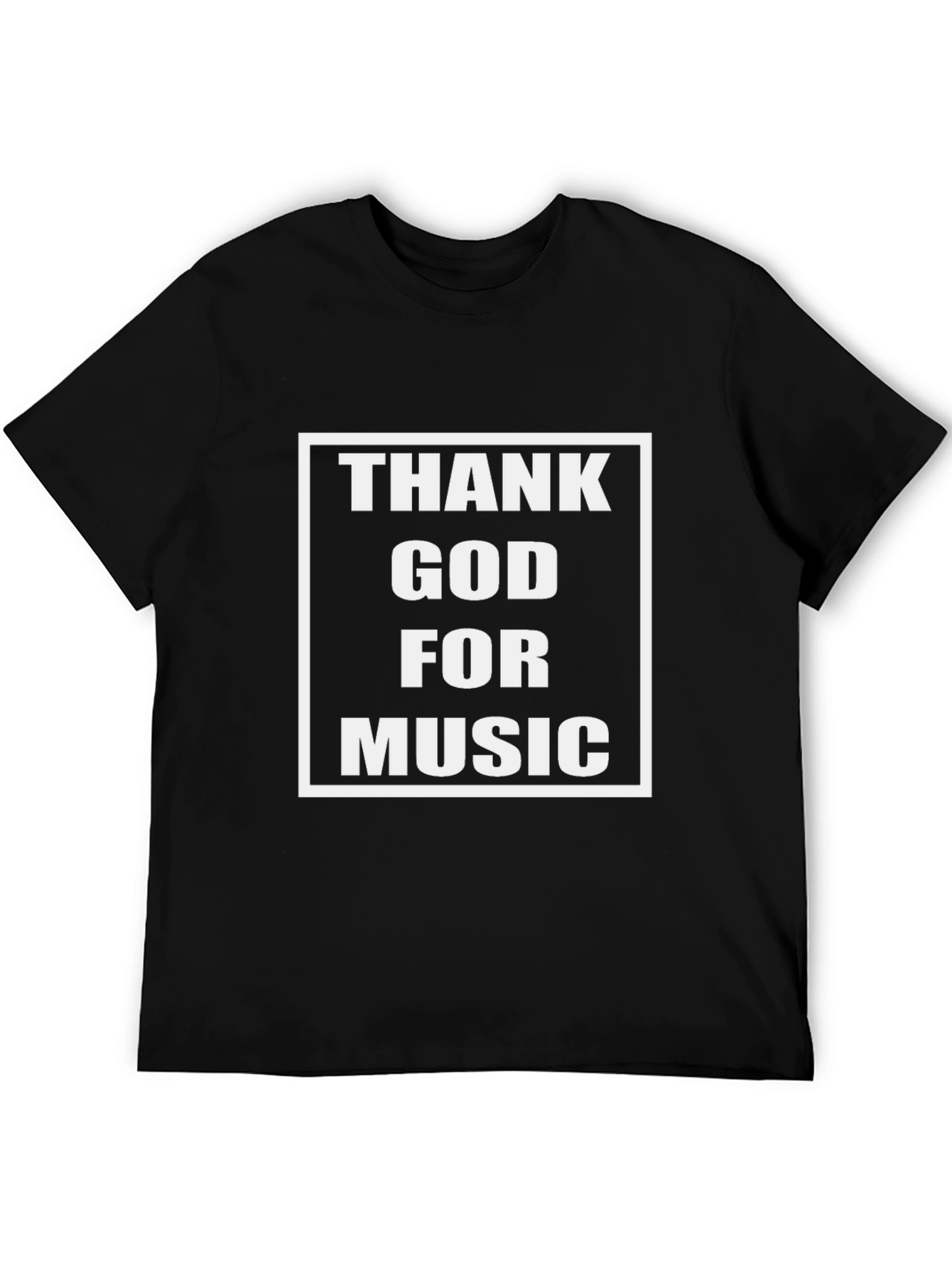 Thank God For Music Black T-Shirt
