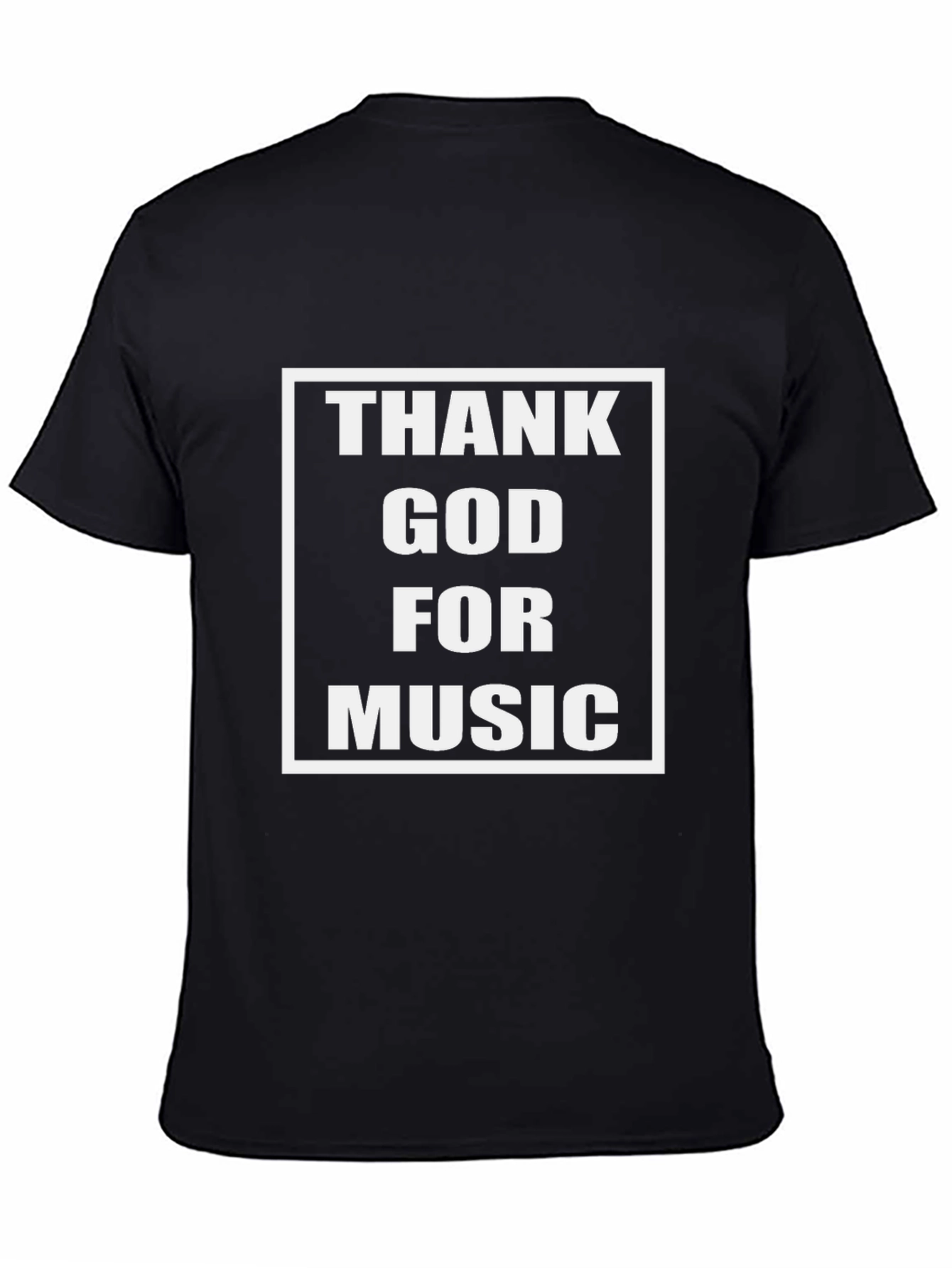 Thank God For Music Black T-Shirt