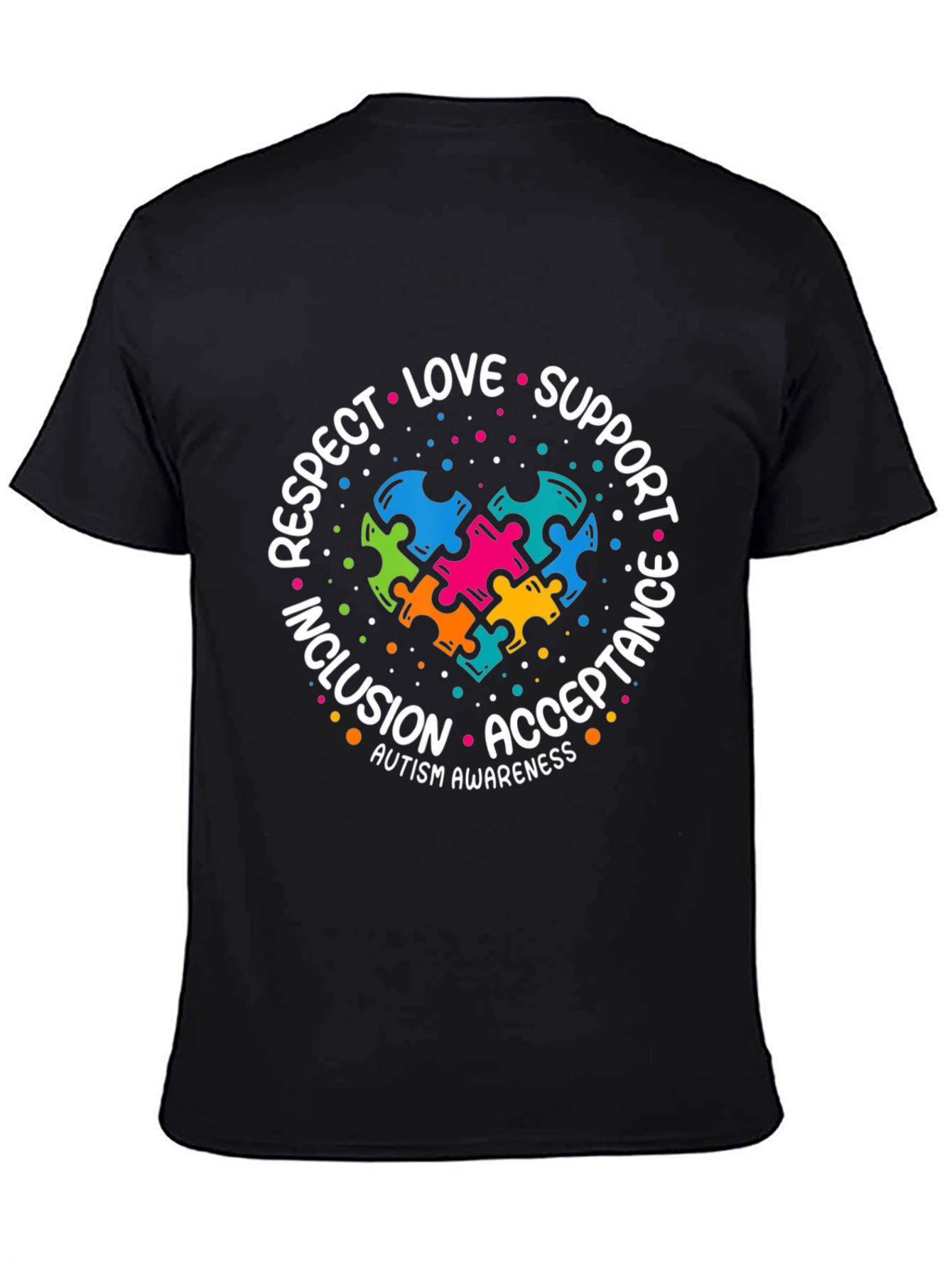 Autism Awareness T-Shirt: Love Support Respect