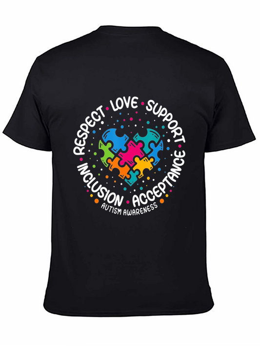 Autism Awareness T-Shirt: Love Support Respect