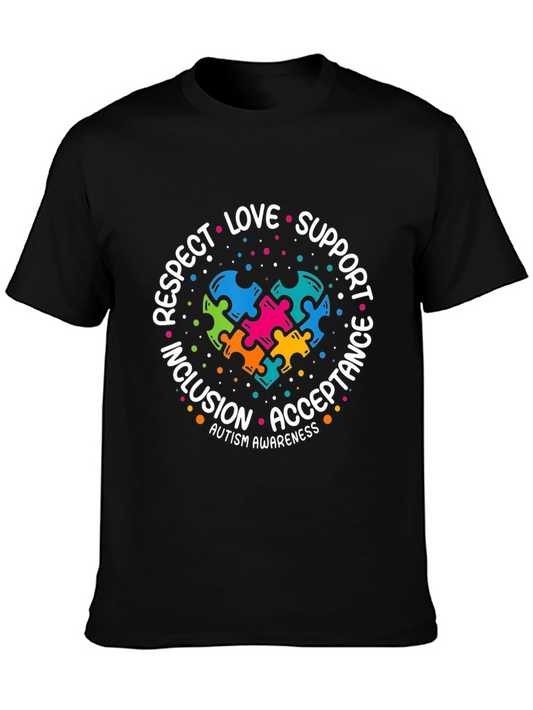 Autism Awareness T-Shirt: Love Support Respect