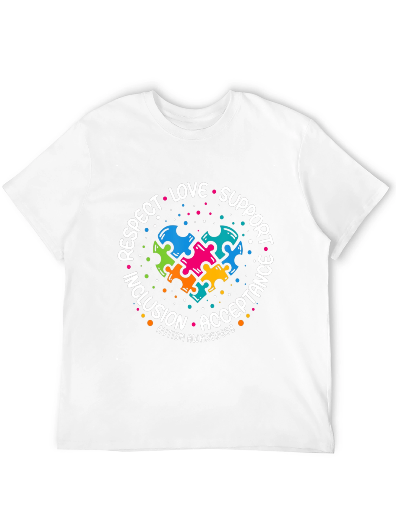 Autism Awareness T-Shirt: Love Support Respect