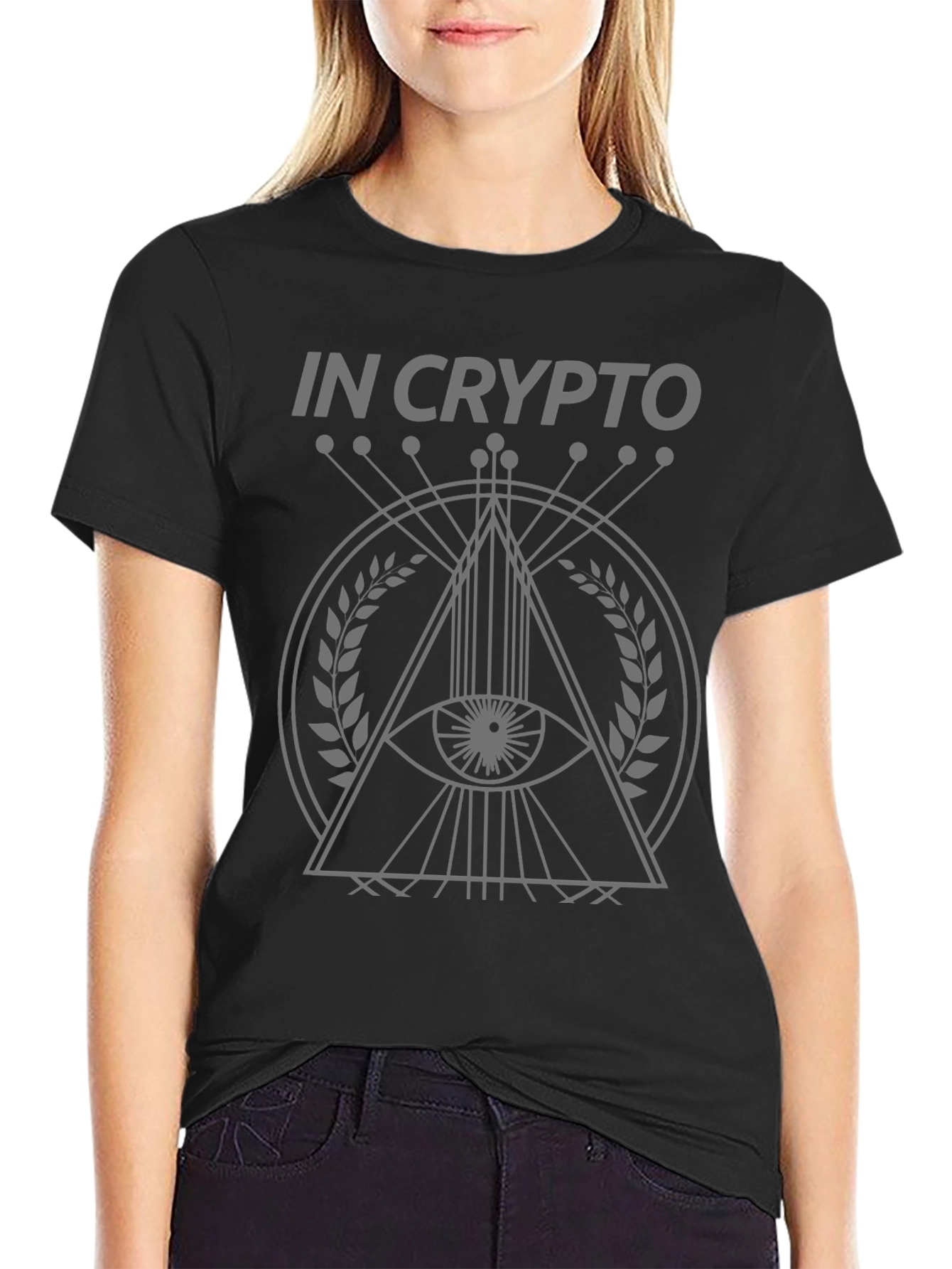 In Crypto Illuminati T-Shirt - Conspiracy Design