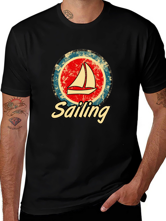 Vintage Sailing T-Shirt | Distressed Graphic Tee