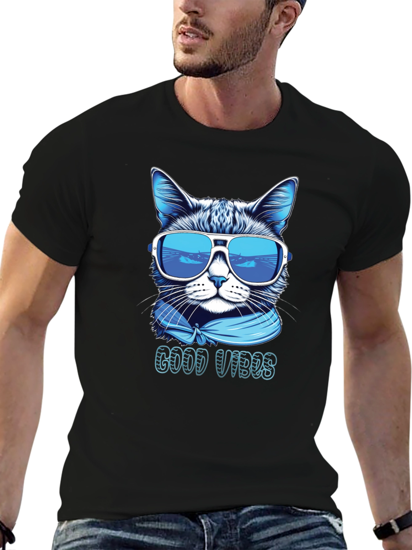 Cool Cat Good Vibes T-Shirt