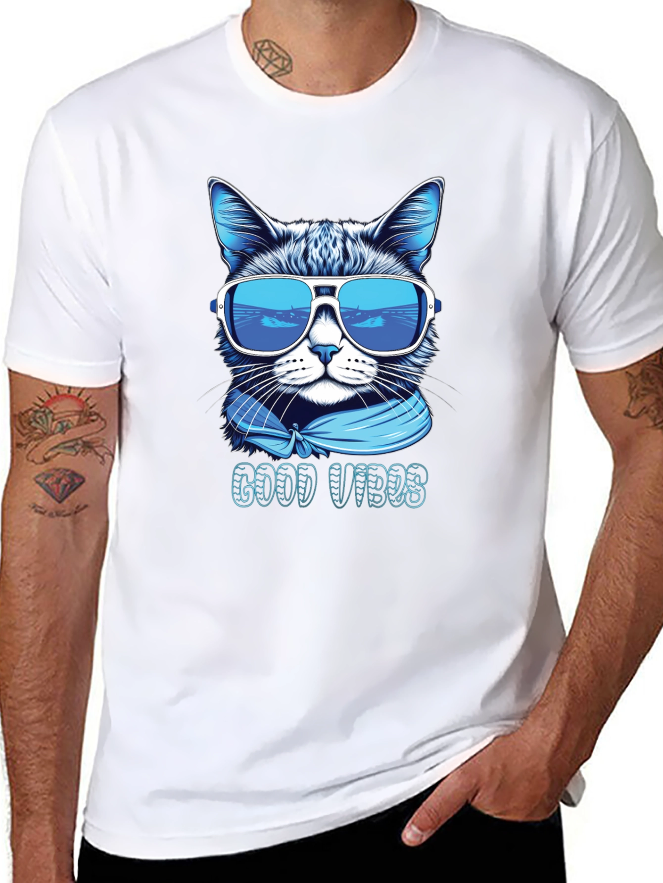 Cool Cat Good Vibes T-Shirt