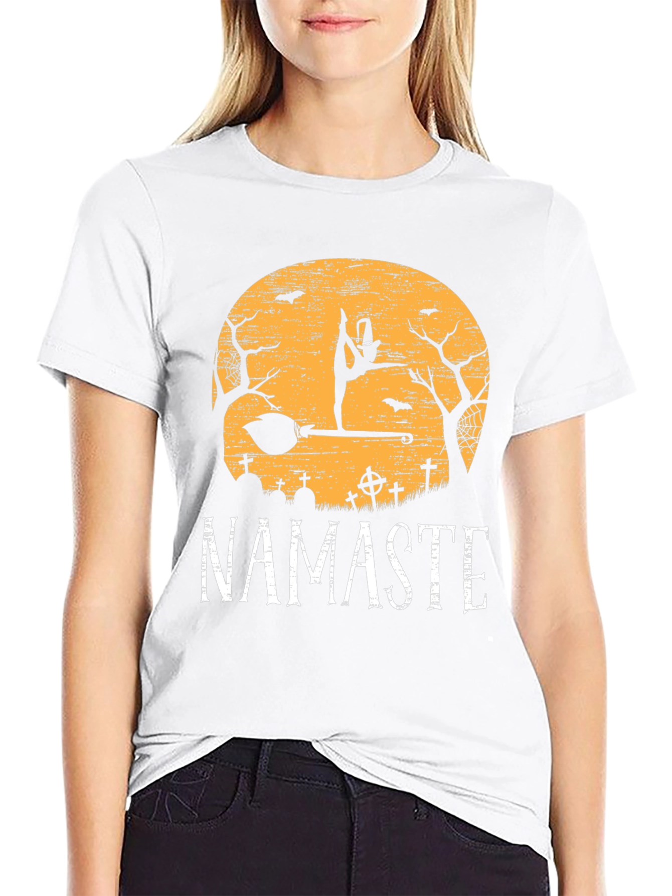 Namaste Halloween Yoga T-Shirt
