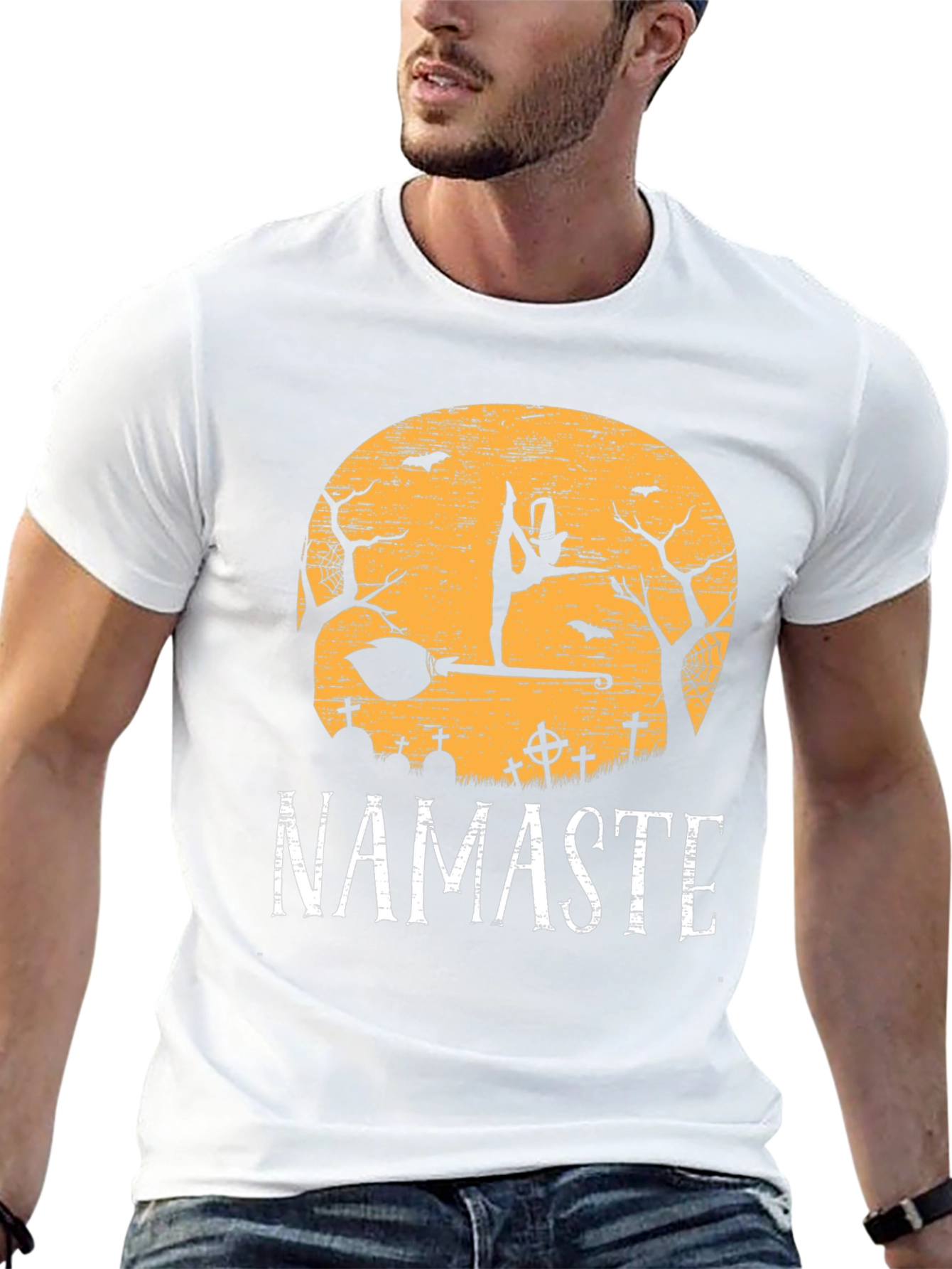 Namaste Halloween Yoga T-Shirt