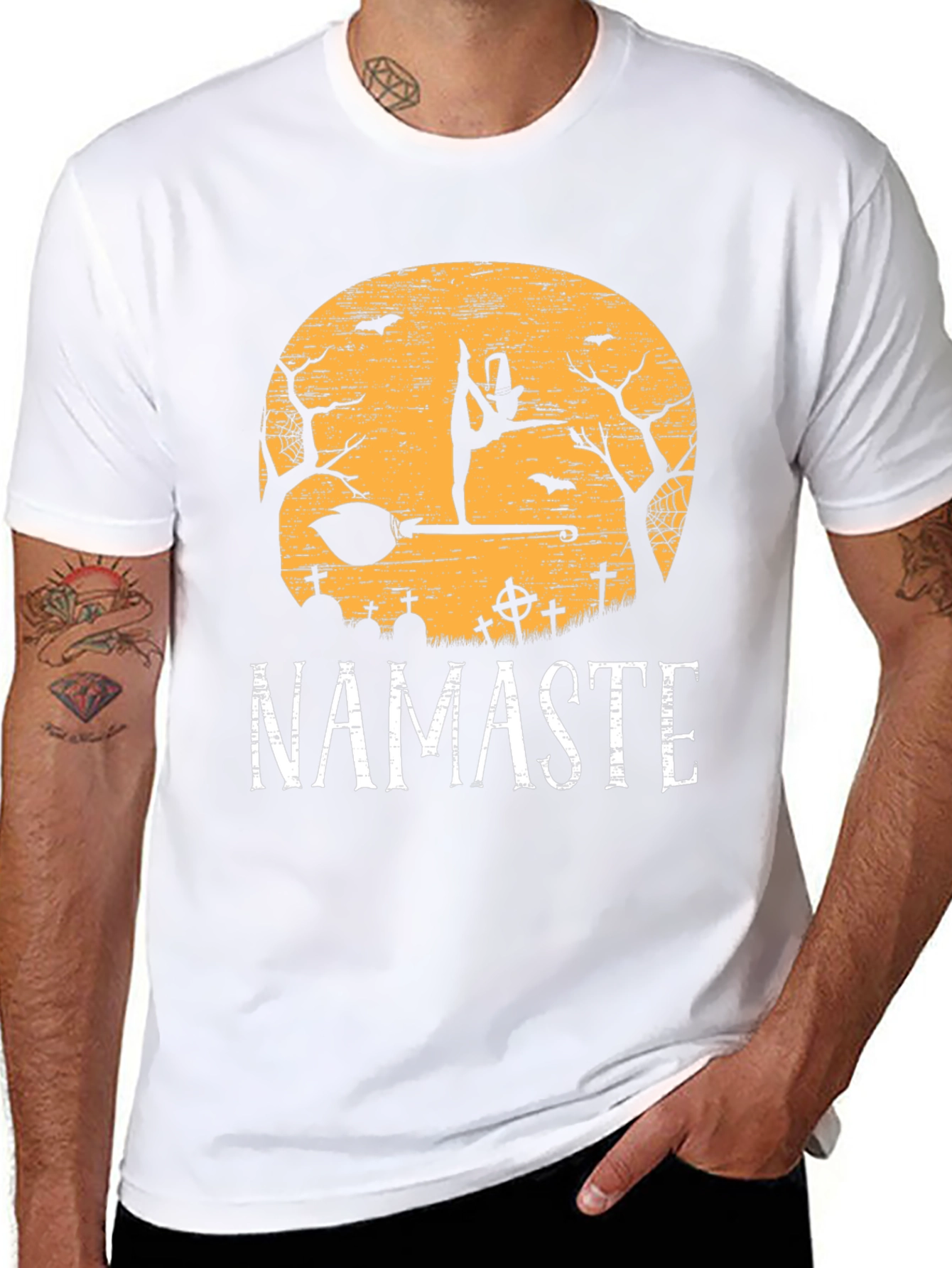 Namaste Halloween Yoga T-Shirt
