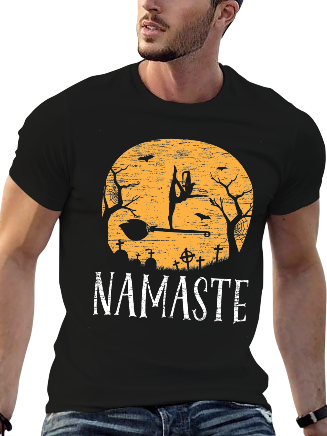 Namaste Halloween Yoga T-Shirt