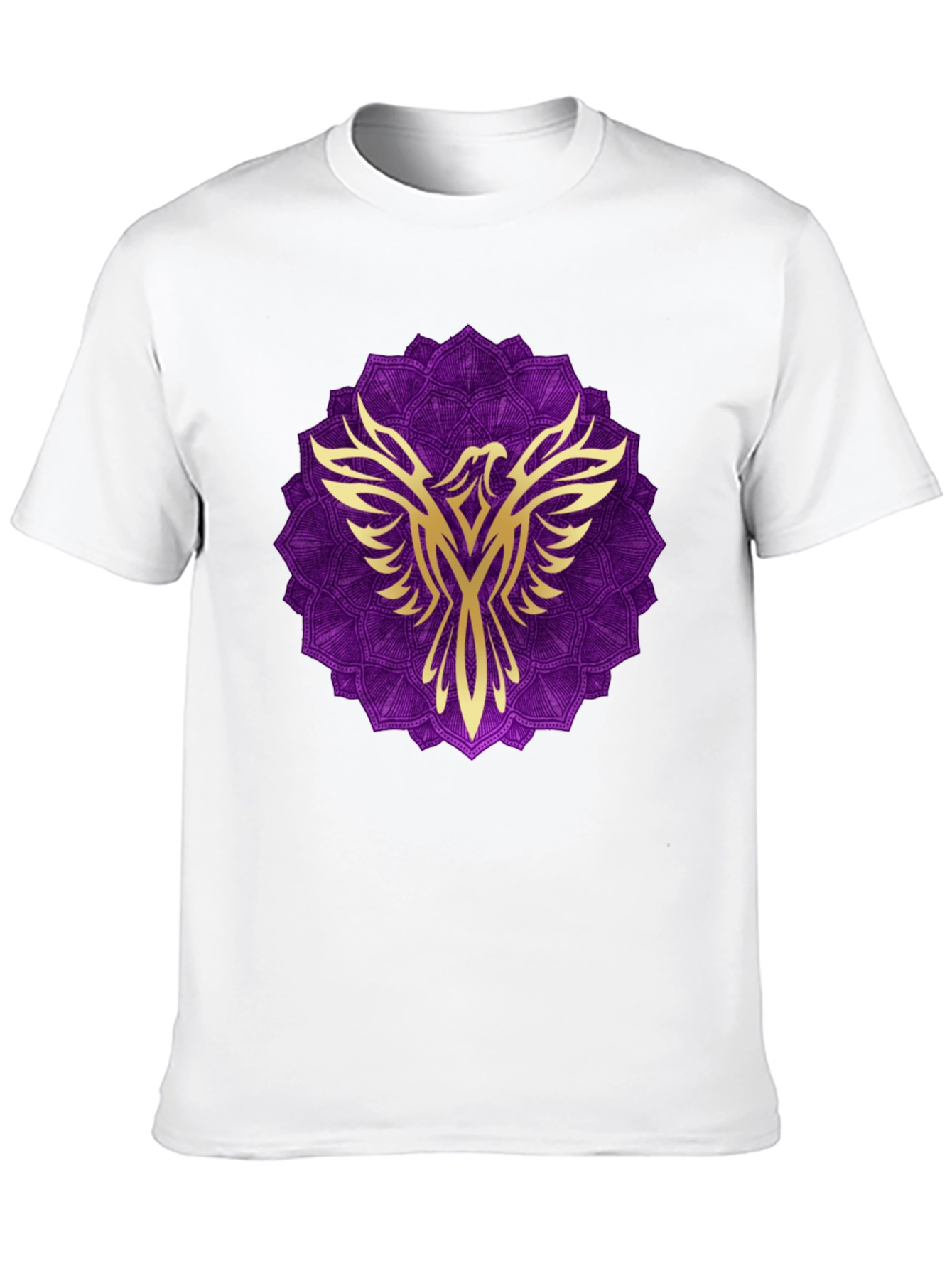 Phoenix Mandala Graphic Tee - Black