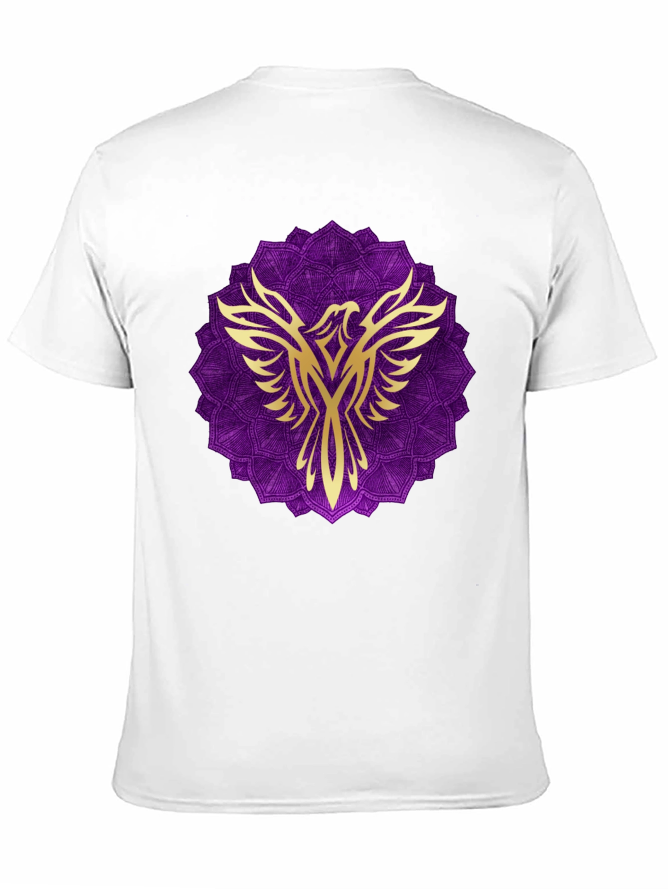 Phoenix Mandala Graphic Tee - Black