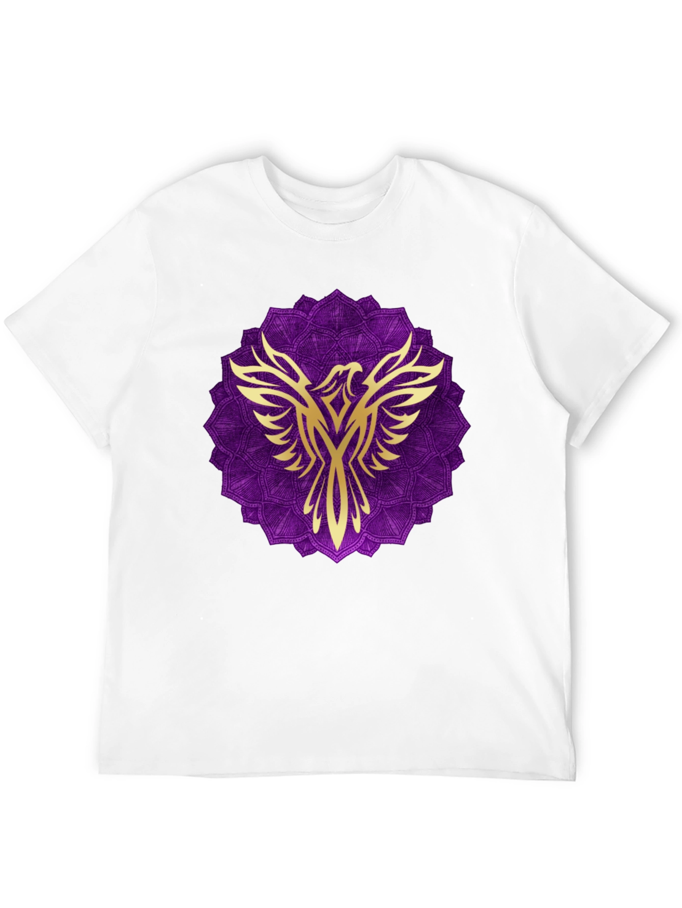 Phoenix Mandala Graphic Tee - Black