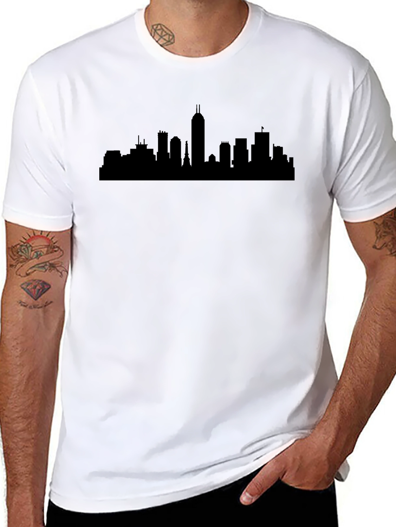 Cityscape Silhouette Tee - Urban Style Shirt