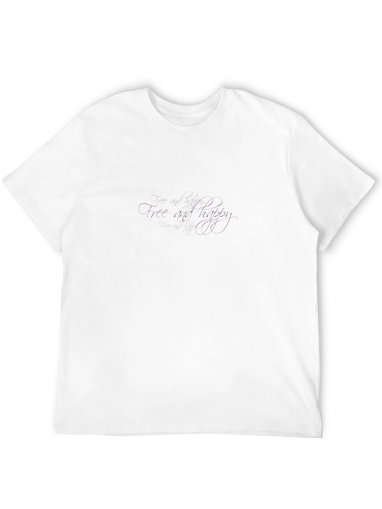 Black Free and Happy Graphic Tee
