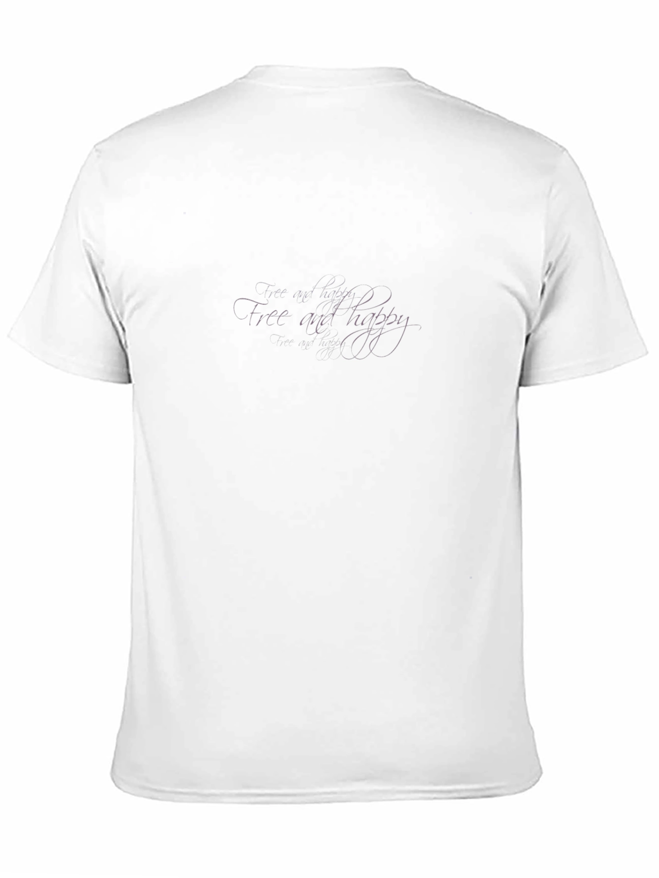 Black Free and Happy Graphic Tee