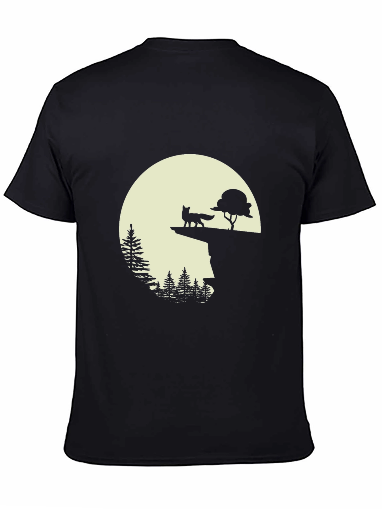 Fox & Moon Graphic Tee - Nature Inspired Print