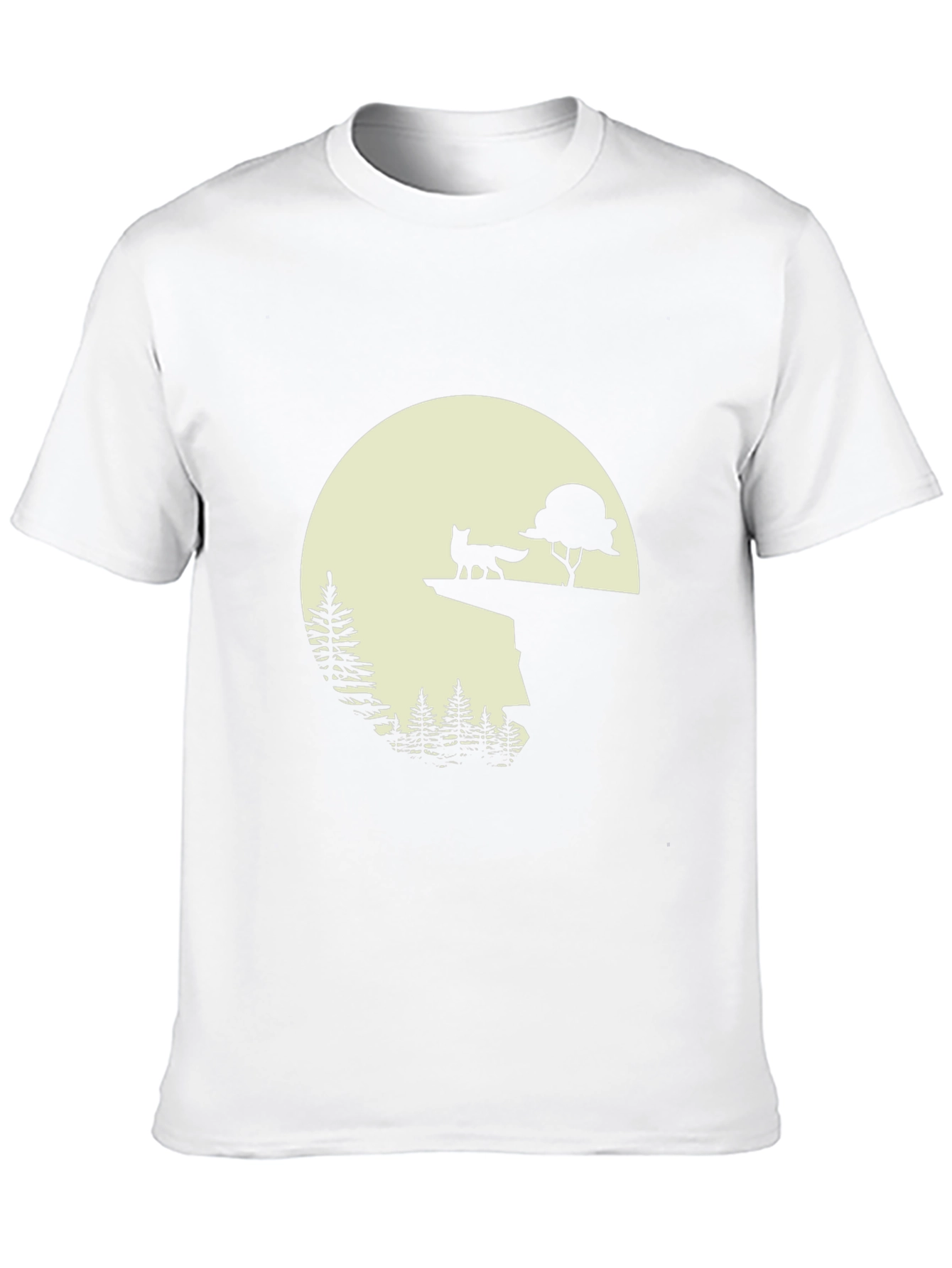 Fox & Moon Graphic Tee - Nature Inspired Print