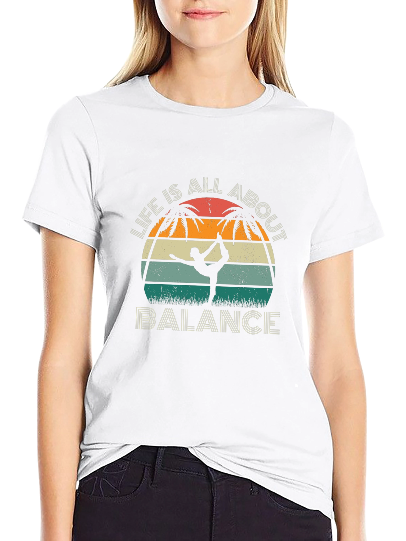 Life is All About Balance Yoga Graphic Tee