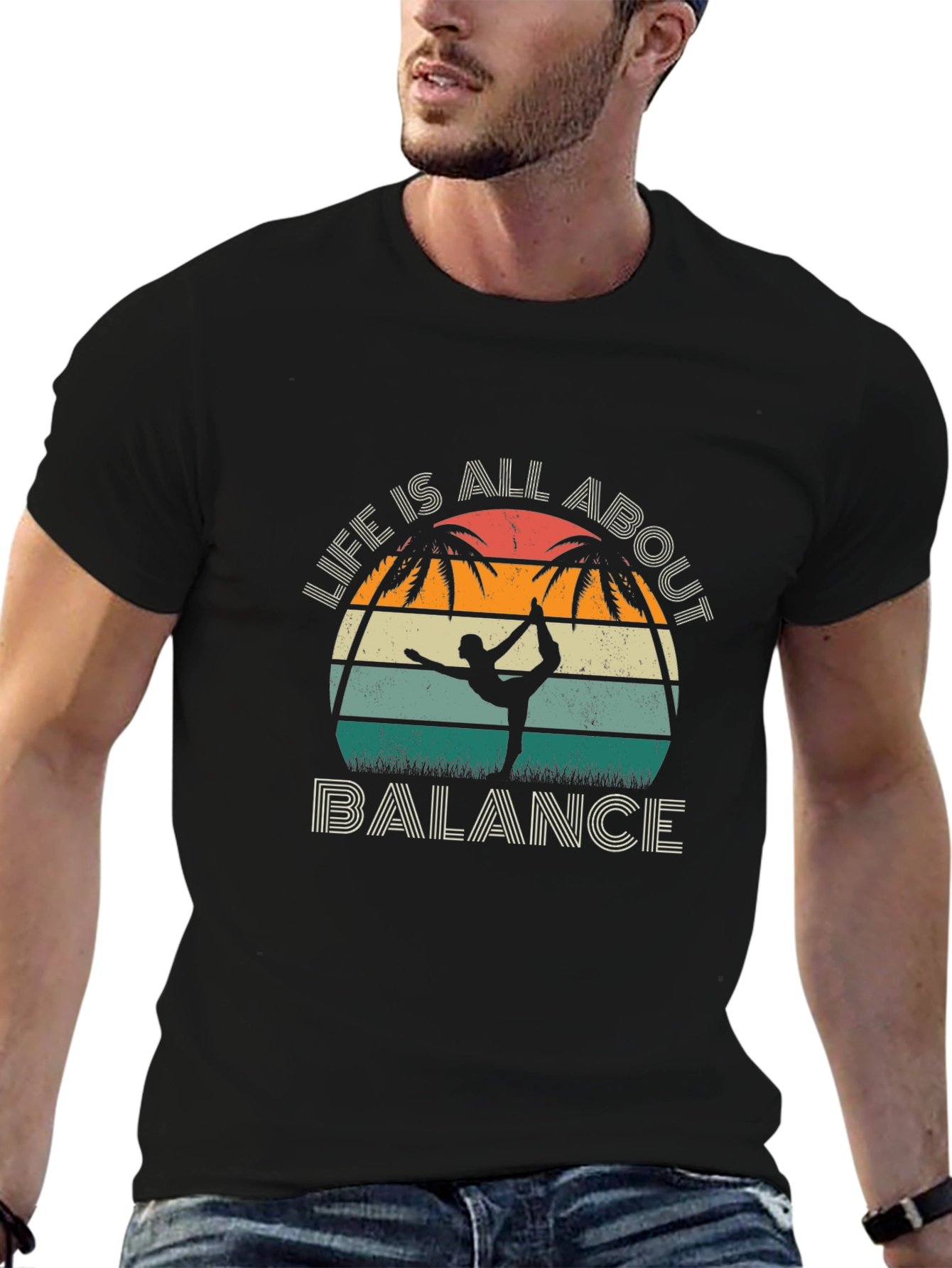 Life is All About Balance Yoga Graphic Tee